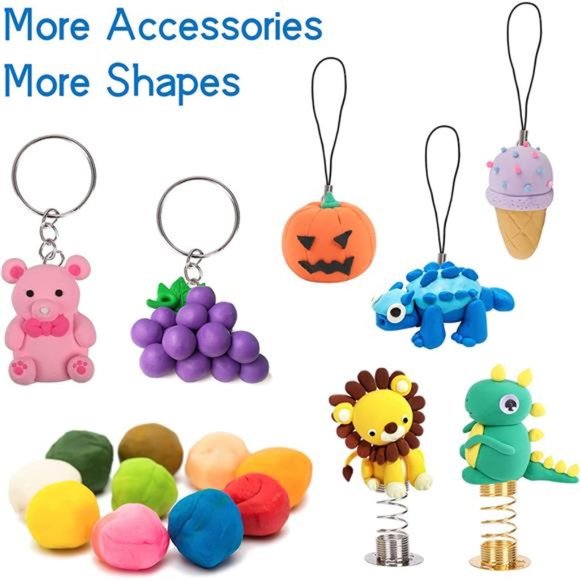 HOLICOLOR 56 Colors Air Dry Clay, Modeling Clay Kit Magic Clay with Tools - Picture 6 of 7